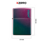 Immagine 4 - Zippo Accendino a Benzina Ricaricabile ed Antivento Iridescent Zippo Logo - mod. 49146ZL