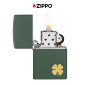 Immagine 5 - Zippo Accendino a Benzina Ricaricabile ed Antivento con Fantasia Four Leaf Clover - mod. 49796