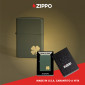 Immagine 6 - Zippo Accendino a Benzina Ricaricabile ed Antivento con Fantasia Four Leaf Clover - mod. 49796
