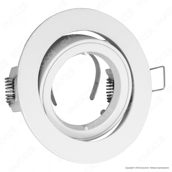 V-Tac VT-775 Portafaretto Orientabile Rotondo da Incasso per V-Tac VT-775 Portafaretto Orientabile Rotondo da Incasso per