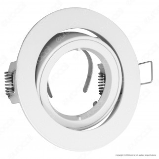 V-Tac VT-775 Portafaretto Orientabile Rotondo da Incasso per