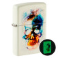 Immagine 1 - Zippo Accendino a Benzina Ricaricabile ed Antivento con Fantasia Skull Print Design - mod. 48563