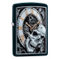 Immagine 1 - Zippo Accendino a Benzina Ricaricabile ed Antivento con Fantasia Skull Clock Design - mod. 29854