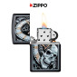 Immagine 5 - Zippo Accendino a Benzina Ricaricabile ed Antivento con Fantasia Skull Clock Design - mod. 29854