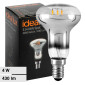 Ideal Lux Lampadina LED E14 4W Bulb Reflector R50 Filament in Vetro Cromato - mod. 101255
