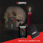 Immagine 6 - Zippo Accendino a Benzina Ricaricabile ed Antivento con Fantasia Rose Dagger Tattoo Design - mod. 49778