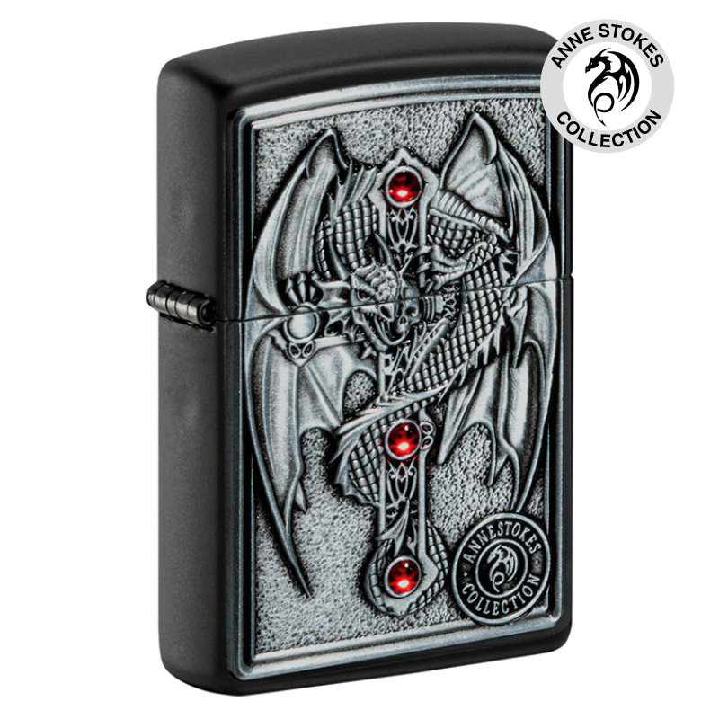 Accendino Zippo 49755 Anne Stokes Gothic Guardian Emblem Accendino Zippo 49755 Anne Stokes Gothic Guardian Emblem