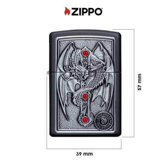 Accendino Zippo 49755 Anne Stokes Gothic Guardian Emblem