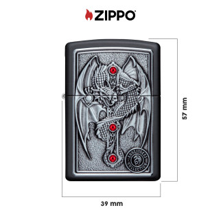 Accendino Zippo 49755 Anne Stokes Gothic Guardian Emblem