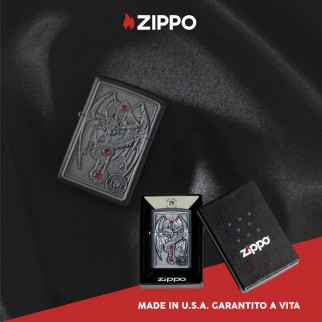 Accendino Zippo 49755 Anne Stokes Gothic Guardian Emblem