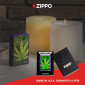 Immagine 7 - Zippo Accendino a Benzina Ricaricabile ed Antivento con Fantasia Leaf Purple Matte - mod. 49790