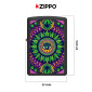 Immagine 4 - Zippo Accendino a Benzina Ricaricabile ed Antivento con Fantasia Mandala Style Pattern Design - mod. 48583