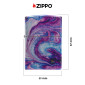 Immagine 4 - Zippo Premium Accendino a Benzina Ricaricabile ed Antivento con Fantasia Universe Astro Design - mod. 48547