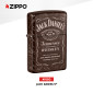 Immagine 2 - Zippo Premium Accendino a Benzina Ricaricabile ed Antivento con Fantasia Jack Daniel's - mod. 49320