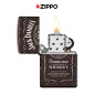 Immagine 5 - Zippo Premium Accendino a Benzina Ricaricabile ed Antivento con Fantasia Jack Daniel's - mod. 49320