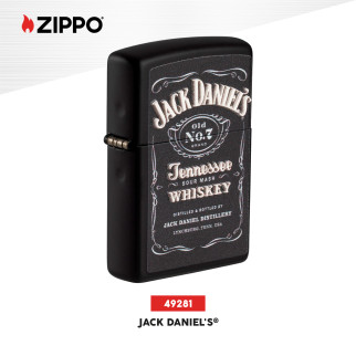 Accendino Zippo 49281 Jack Daniel's Ricaricabile Antivento