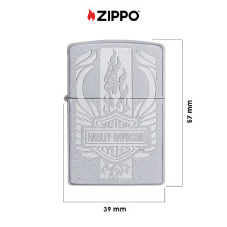 Accendino Zippo 49660 Harley-Davidson Ricaricabile Antivento