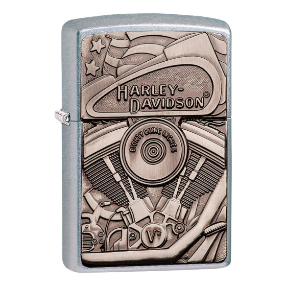 Accendino Zippo mod. 29266 Harley-Davidson Motor Flag Emblem