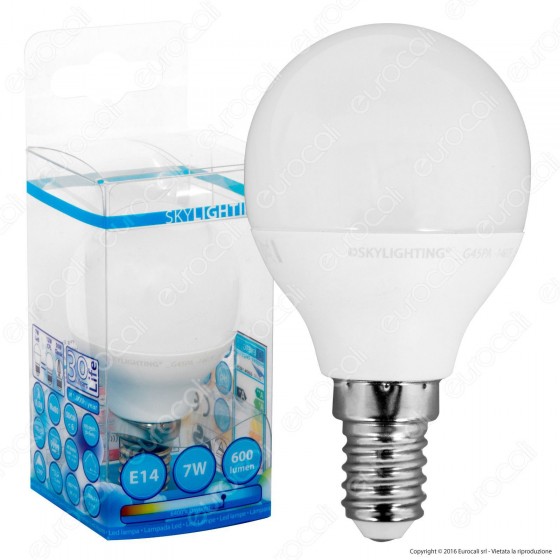 SkyLighting Lampadina LED E14 7W MiniGlobo P45 - mod. G45PA-1407C / SkyLighting Lampadina LED E14 7W MiniGlobo P45 - mod. G45PA-1407C /
