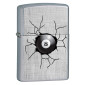 Zippo Accendino a Benzina Ricaricabile ed Antivento con Fantasia 8 Ball Design - mod. 22A033