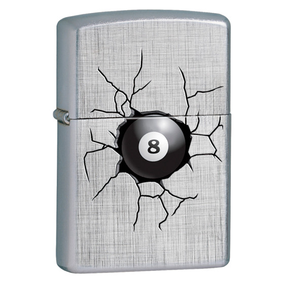 Accendino Zippo 22A033 8 Ball Design Antivento Ricaricabile Accendino Zippo 22A033 8 Ball Design Antivento Ricaricabile