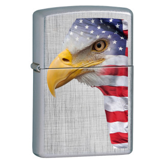Accendino Zippo 22H005 Eagle Flag  Antivento Ricaricabile