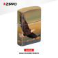 Immagine 2 - Zippo Premium Accendino a Benzina Ricaricabile ed Antivento con Fantasia Eagle Clouds Design - mod. 22H015
