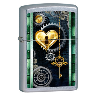 Accendino Zippo mod. 22A032 Heart Design Antivento