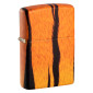 Zippo Premium Accendino a Benzina Ricaricabile ed Antivento con Fantasia Tiger Print Designs - mod. 48217