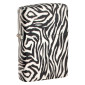 Zippo Premium Accendino a Benzina Ricaricabile ed Antivento con Fantasia Zebra Skin Design - mod. 48223