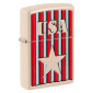 Immagine 1 - Zippo Accendino a Benzina Ricaricabile ed Antivento con Fantasia USA Design - mod. 48204