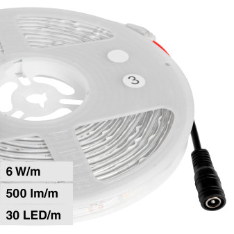 V-Tac VT-5050-30 Striscia LED Flessibile 30W SMD Monocolore 30 LED/metro 12V...