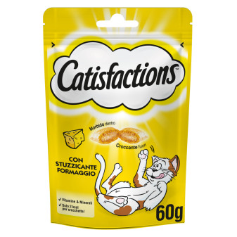 Catisfactions Snack al Formaggio per Gatti - Confezione 60g