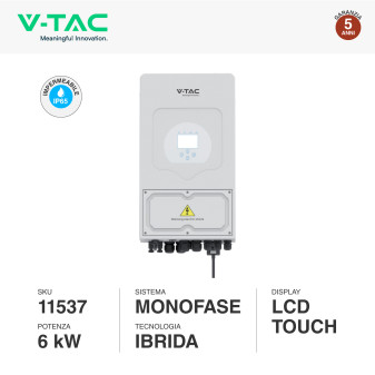 Inverter 6kW Monofase IP65 per Impianto Fotovoltaico V-Tac