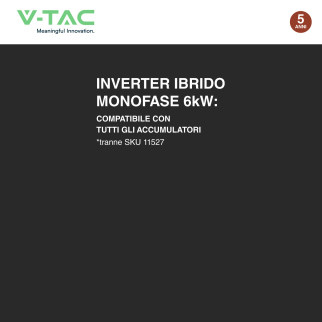 Inverter 6kW Monofase IP65 per Impianto Fotovoltaico V-Tac