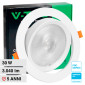 V-Tac Pro VT-2-30 Faretto LED COB da Incasso Orientabile Rotondo 30W Chip Samsung Colore Bianco - SKU 21845 / 21846 / 21832