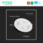 Immagine 9 - V-Tac Pro VT-2-30 Faretto LED COB da Incasso Orientabile Rotondo 30W Chip Samsung Colore Bianco - SKU 21845 / 21846 / 21832