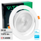 V-Tac Pro VT-2-20 Faretto LED COB da Incasso Orientabile Rotondo 20W Chip Samsung Colore Bianco - SKU 21842 / 21843 / 21844