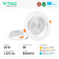 Immagine 5 - V-Tac Pro VT-2-20 Faretto LED COB da Incasso Orientabile Rotondo 20W Chip Samsung Colore Bianco - SKU 21842 / 21843 / 21844