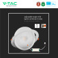Immagine 10 - V-Tac Pro VT-2-20 Faretto LED COB da Incasso Orientabile Rotondo 20W Chip Samsung Colore Bianco - SKU 21842 / 21843 / 21844