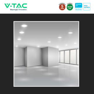 VT-2-10 Faretto LED 10W da Incasso Chip Samsung V-Tac Pro