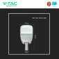 Immagine 5 - V-Tac VT-ST303 Lampada Stradale LED 50W SMD Lampione IP65 Chip Samsung con Pannello Solare e Telecomando - SKU 7837