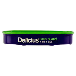 Delicius Filetti di Alici in Olio di Oliva 100% Naturale -
