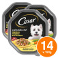Cesar Scelta dello Chef Cibo per Cani con Pollo Verdure e Riso Integrale - 14 Vaschette da 150g