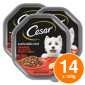Cesar Scelta dello Chef Cibo per Cani con Manzo Patate e Carote - 14 Vaschette da 150g