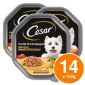 Cesar Ricette di Campagna Cibo per Cani con Pollo Verdure e Prezzemolo - 14 Vaschette da 150g