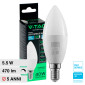 V-Tac Pro VT-293D Lampadina LED E14 5.5W Candle Bulb C37 Candela SMD Chip Samsung Dimmerabile - SKU 2120045 / 2120186