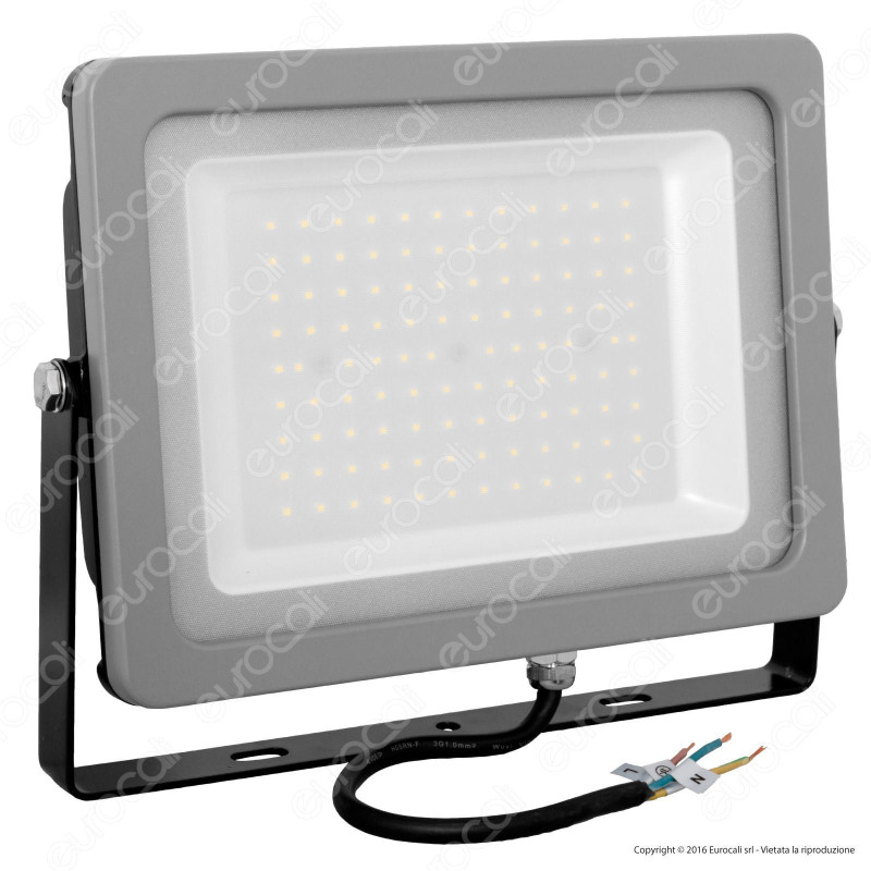 V-Tac VT-49100 Faretto LED SMD Ultrasottile 100W da Esterno Colore