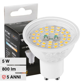 Lampadina LED GU10 5W Faretto Spotlight 110° V-Tac Evolution VT-2335