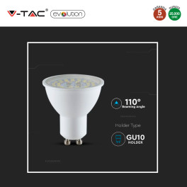 Lampadina LED GU10 5W Faretto Spotlight 110° V-Tac Evolution VT-2335